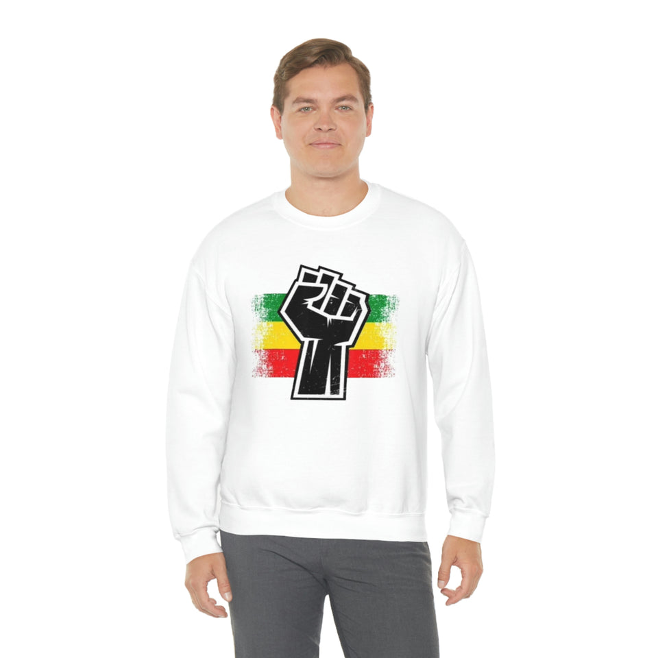 Black Fist Unisex Heavy Blend™ Crewneck Sweatshirt
