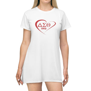 Delta Sigma Theta Sorority  T-Shirt Dress