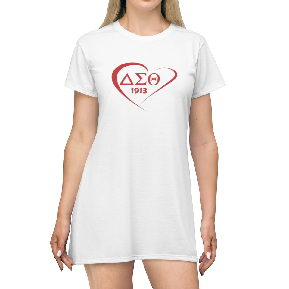 Delta Sigma Theta Sorority  T-Shirt Dress