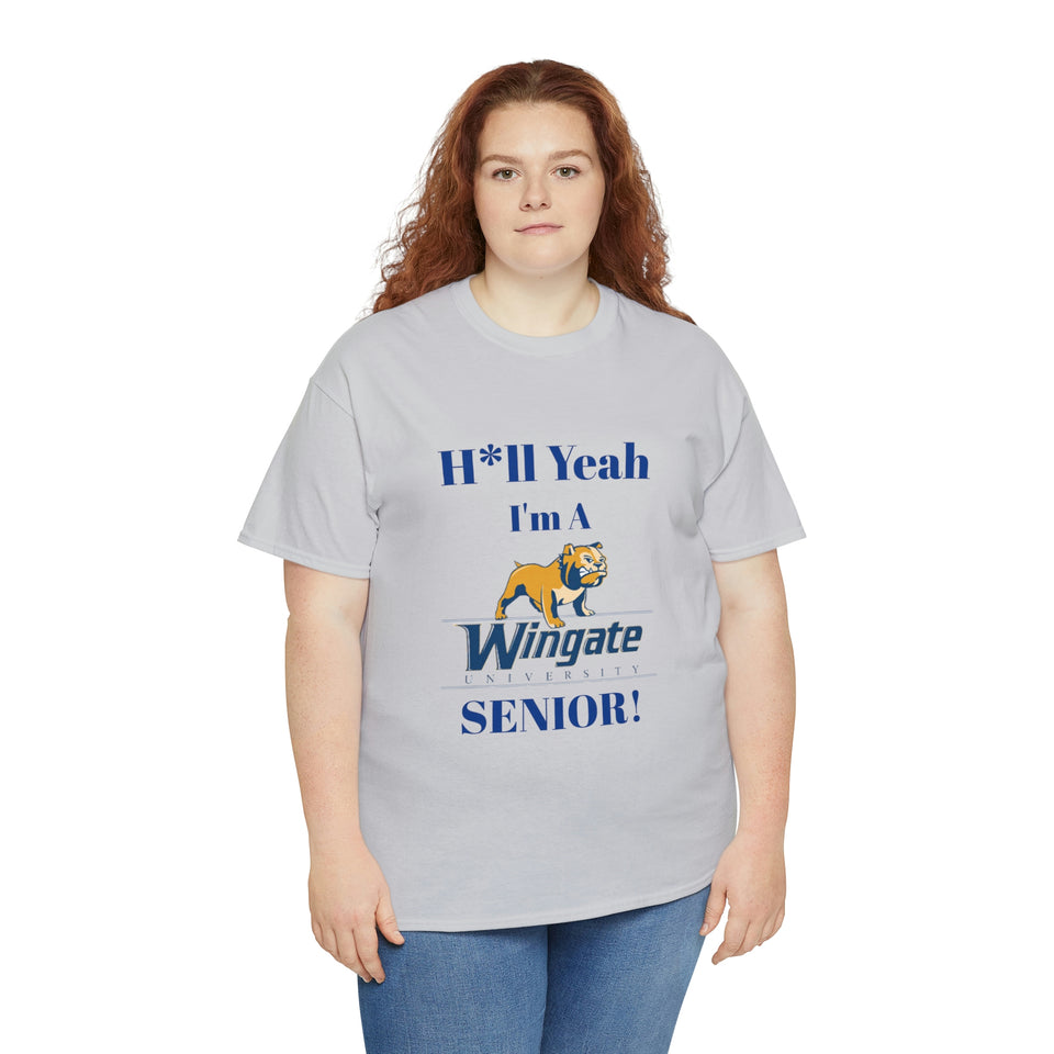 H*ll Yeah Wingate University Senior Unisex Heavy Cotton Tee