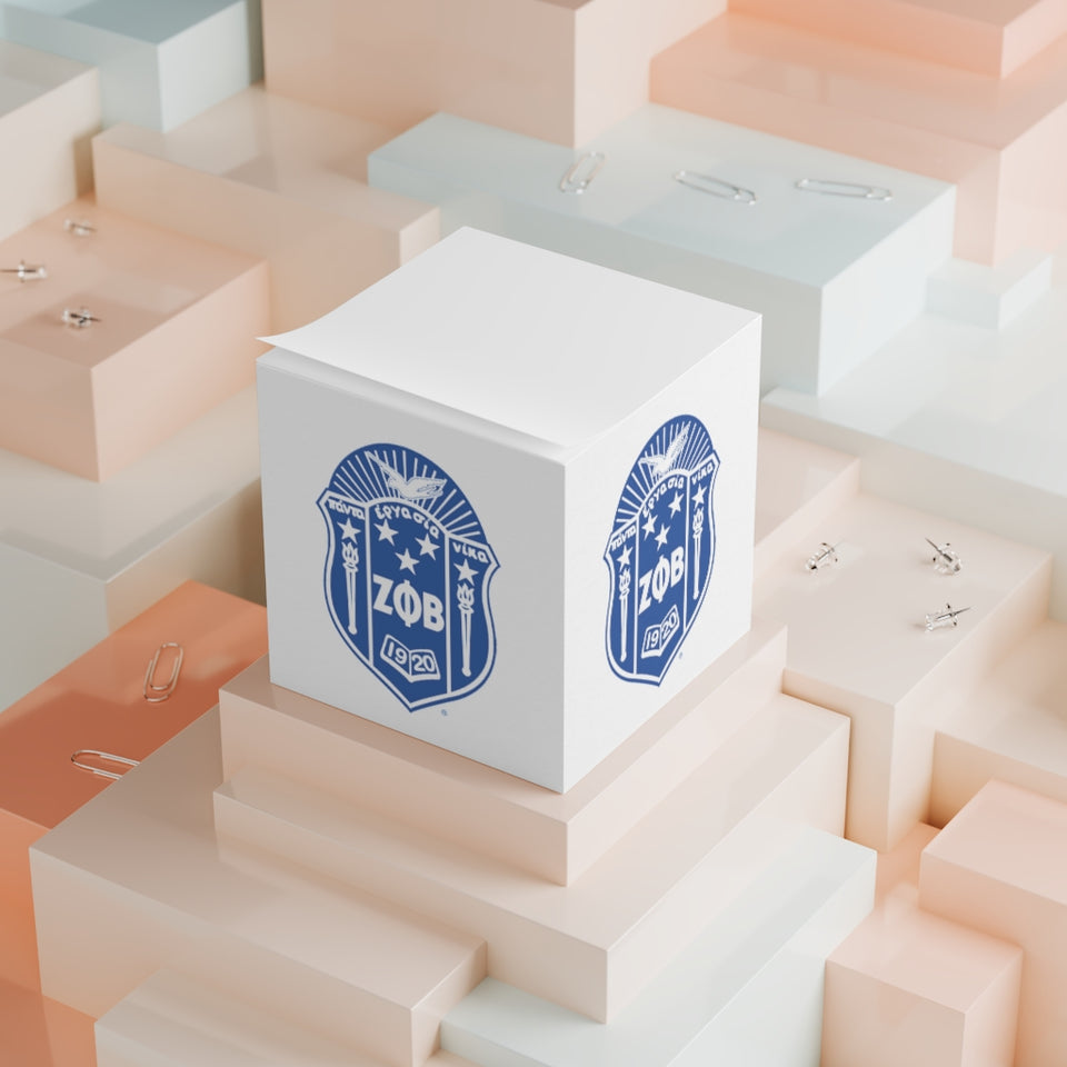 Zeta Phi Beta Note Cube