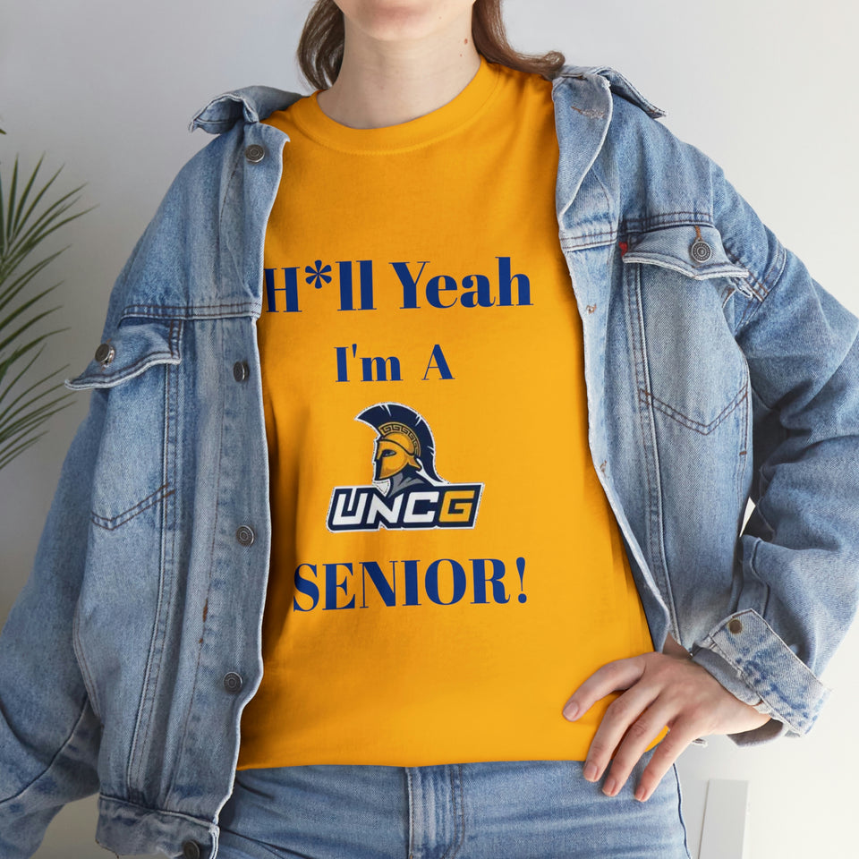 H*ll Yeah! UNCG Senior Unisex Heavy Cotton Tee