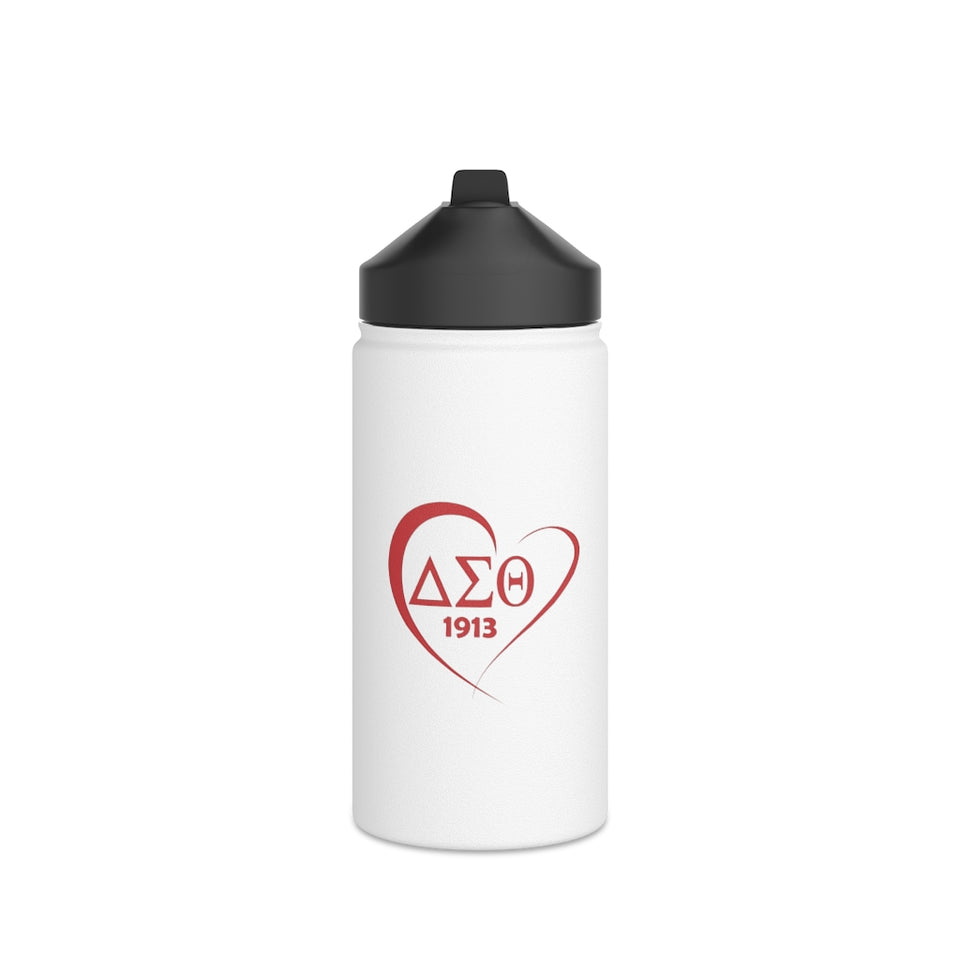 Delta Sigma Theta Stainless Steel Water Bottle, Standard Lid