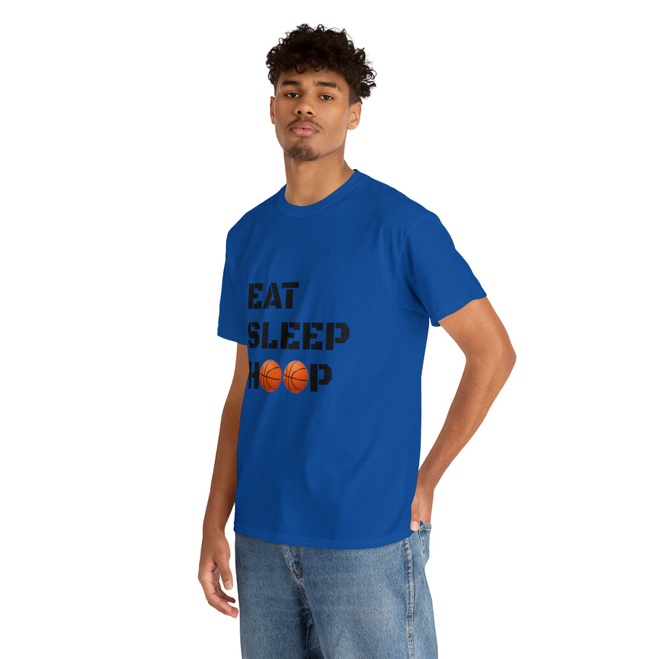 Eat Sleep Hoop Unisex Heavy Cotton Tee