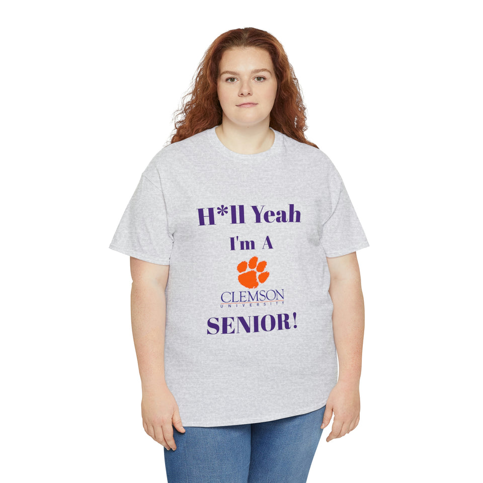 H*ll Yeah! Clemson Senior Unisex Heavy Cotton Tee
