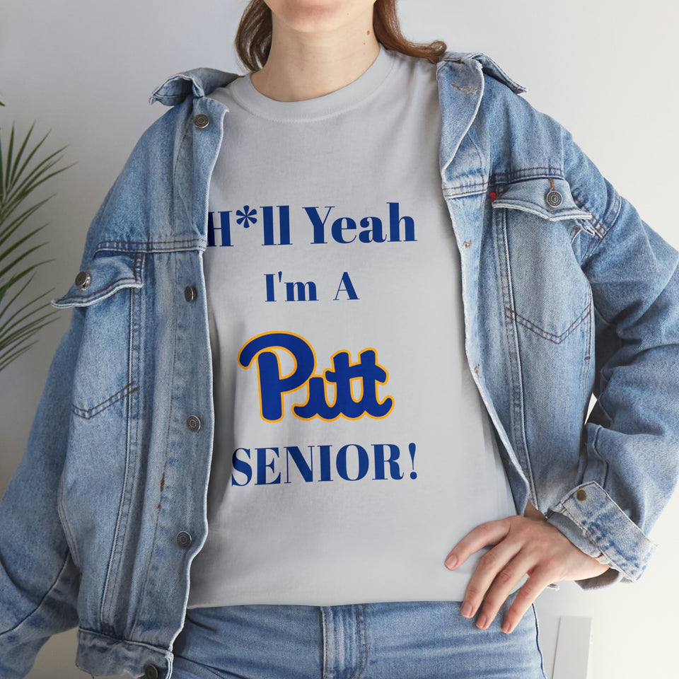 H*ll Yeah! University of Pittsburgh Senior Unisex Heavy Cotton Tee