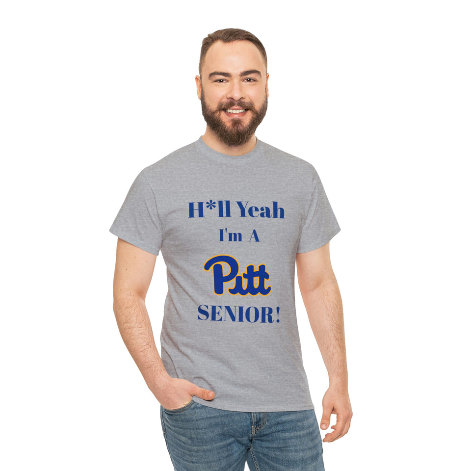 H*ll Yeah! University of Pittsburgh Senior Unisex Heavy Cotton Tee