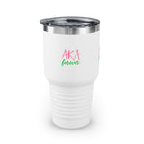 AKA Forever Ringneck Tumbler, 30oz (Small Lettering)