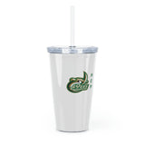 UNCC Mom Plastic Tumbler with Straw