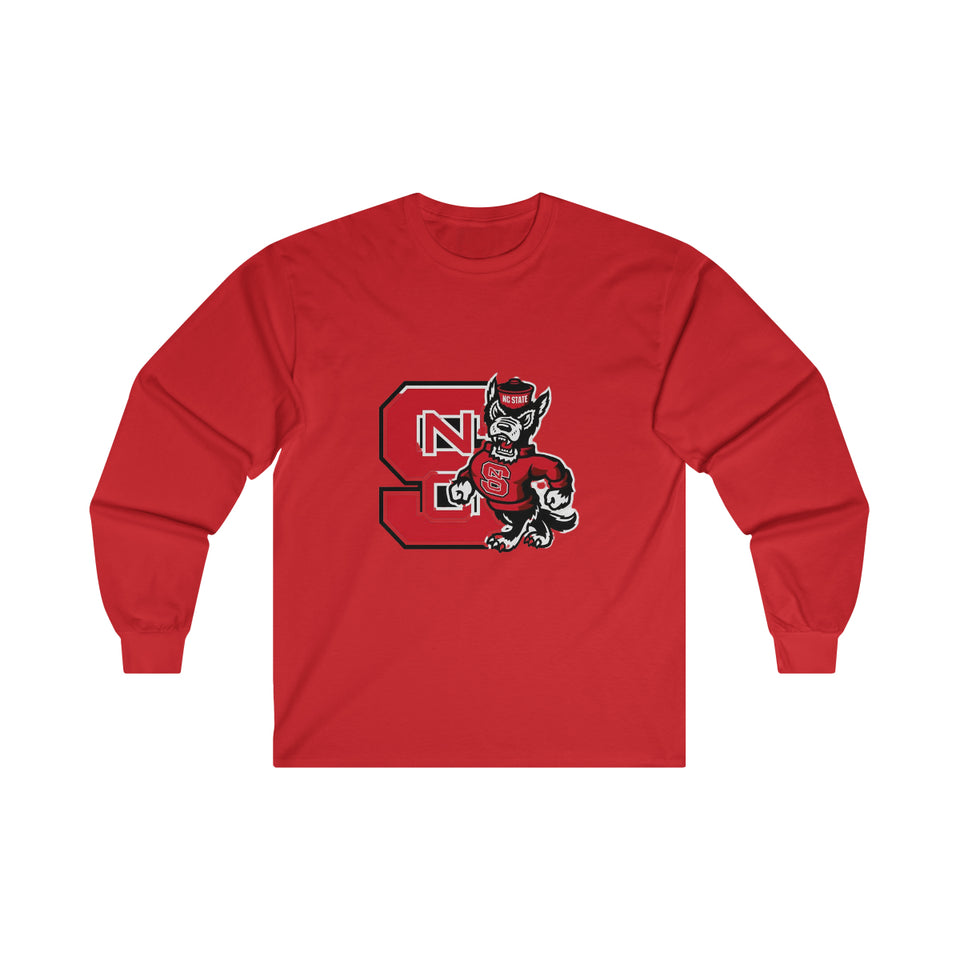 NC State Ultra Cotton Long Sleeve Tee