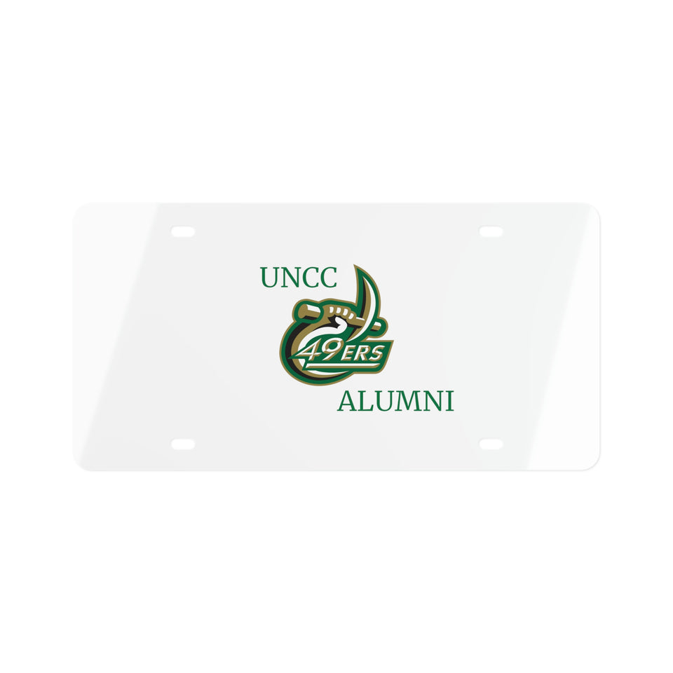 UNCC ALUMNI License Plate