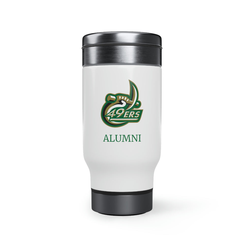 UNCC ALUMNI Stainless Steel Travel Mug with Handle, 14oz