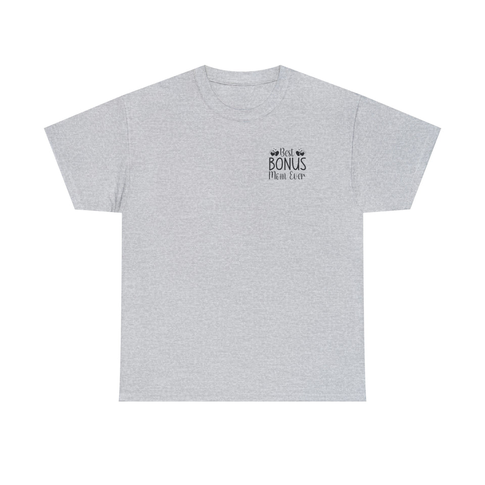 Best Bonus Mom Ever Unisex Heavy Cotton Tee