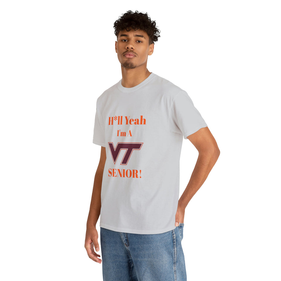 H*ll Yeah! Virginia Tech Senior Unisex Heavy Cotton Tee