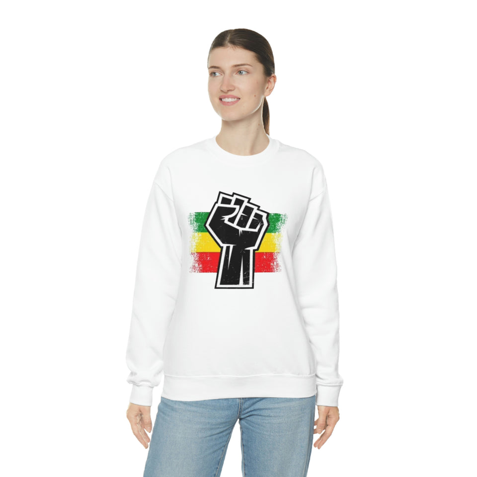 Black Fist Unisex Heavy Blend™ Crewneck Sweatshirt