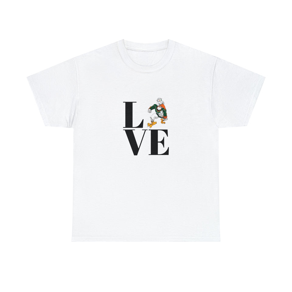 LOVE University of Miami Unisex Heavy Cotton Tee