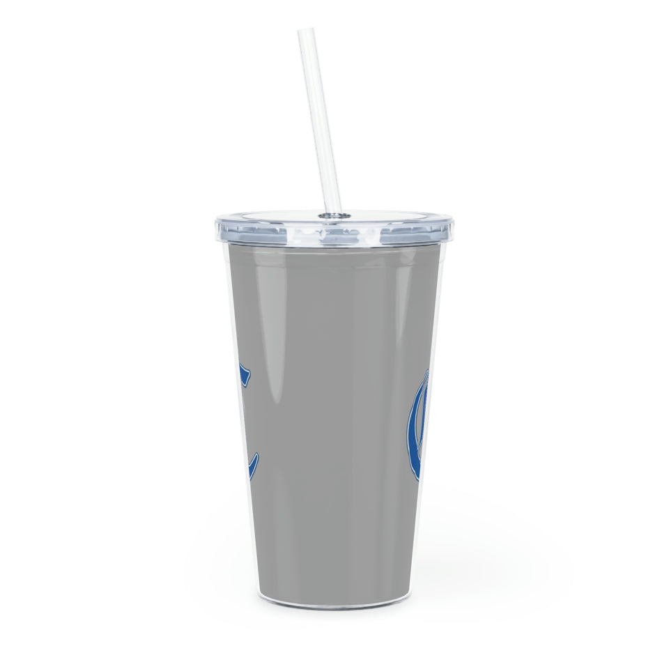 Charlotte Christian Plastic Tumbler with Straw