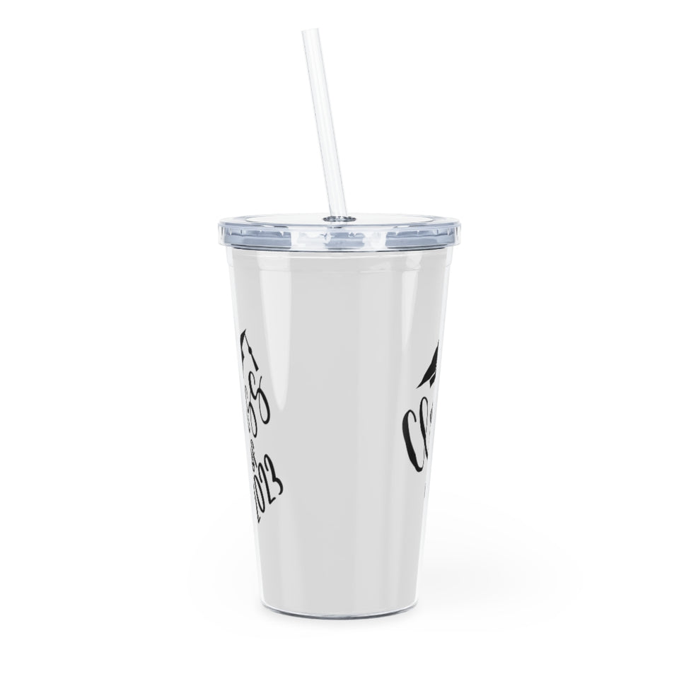 Class of 2023 Plastic Tumbler with Straw