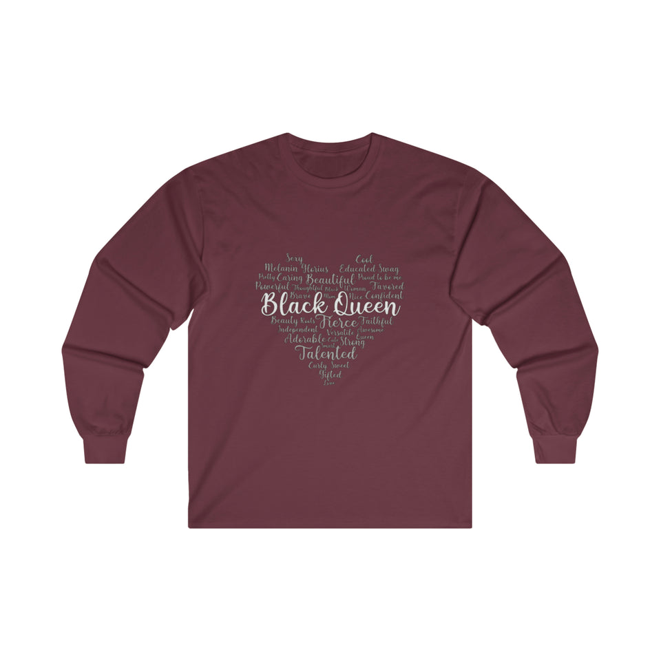 Black Queen Long Sleeve Tee