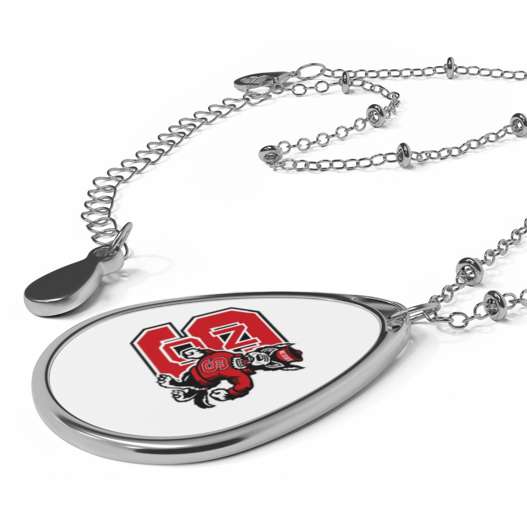 NC State Oval Necklace