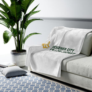 Bessemer City Yellow Jackets Velveteen Plush Blanket