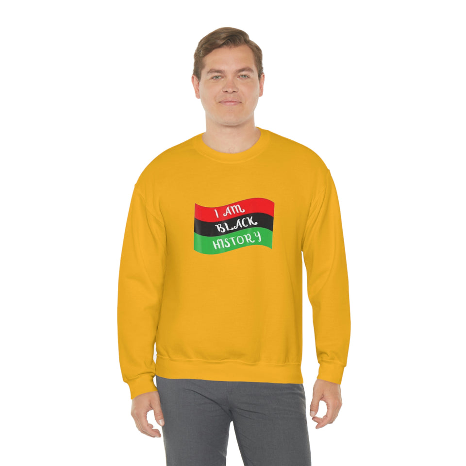 I Am Black History Unisex Heavy Blend™ Crewneck Sweatshirt