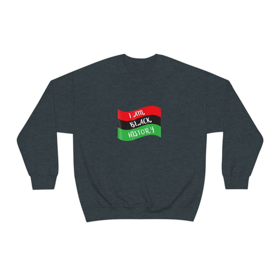 I Am Black History Unisex Heavy Blend™ Crewneck Sweatshirt