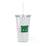 Mountain Island Charter School Plastic Tumbler with Straw