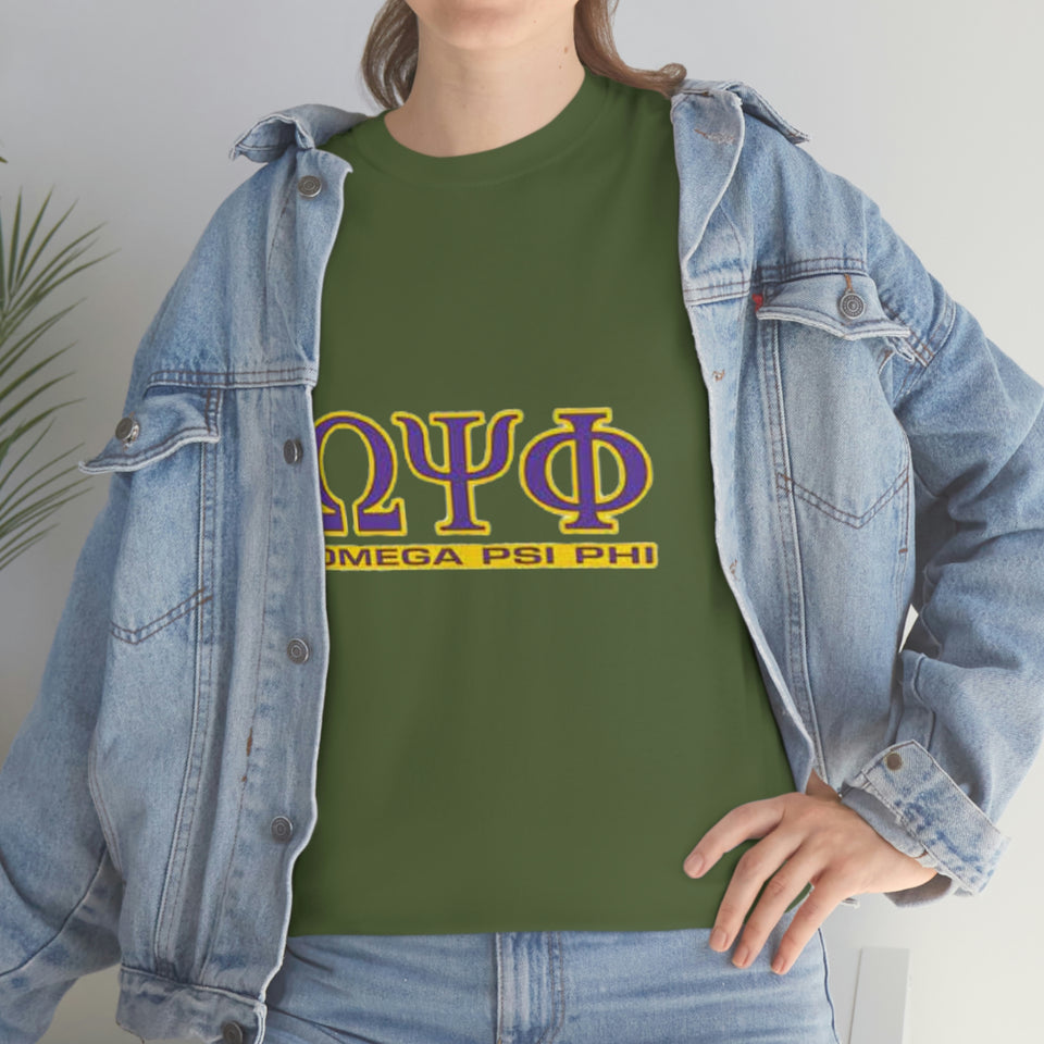 Omega Psi Phi Unisex Heavy Cotton Tee