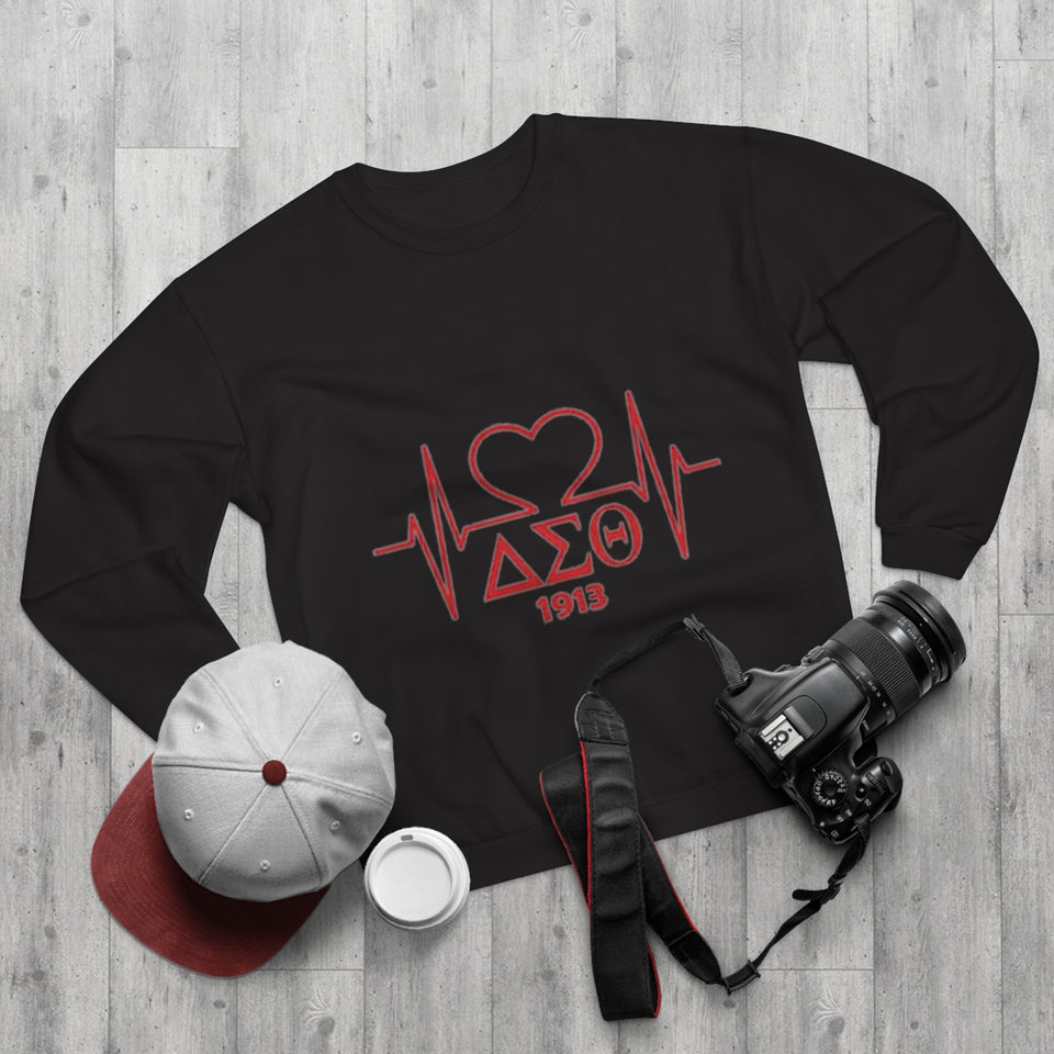Delta Heartbeat Unisex Crew Neck Sweatshirt