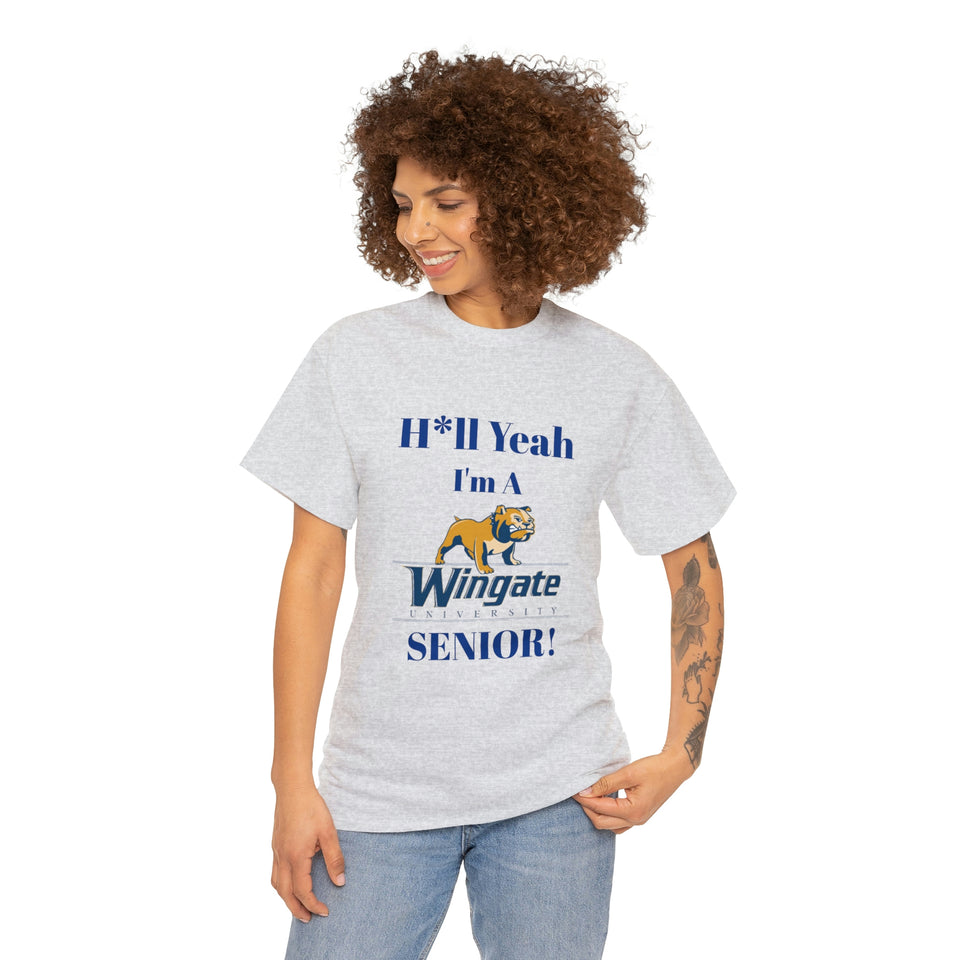 H*ll Yeah Wingate University Senior Unisex Heavy Cotton Tee