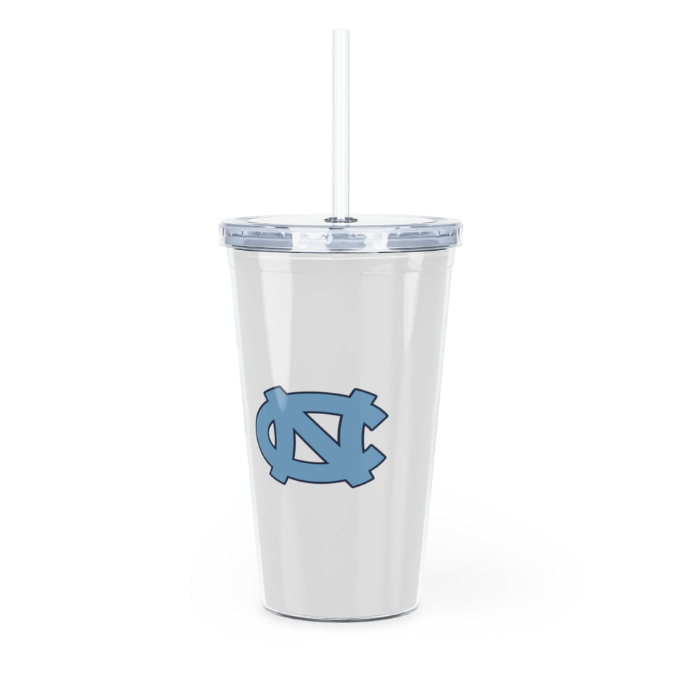 UNC Plastic Tumbler with Straw