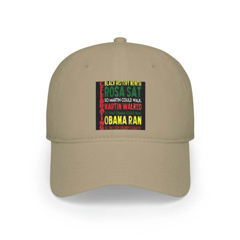 Celebrating Black History Month Low Profile Baseball Cap