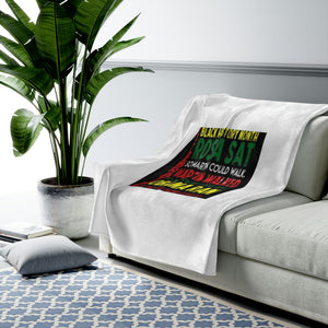 Celebrating Black History Month Velveteen Plush Blanket