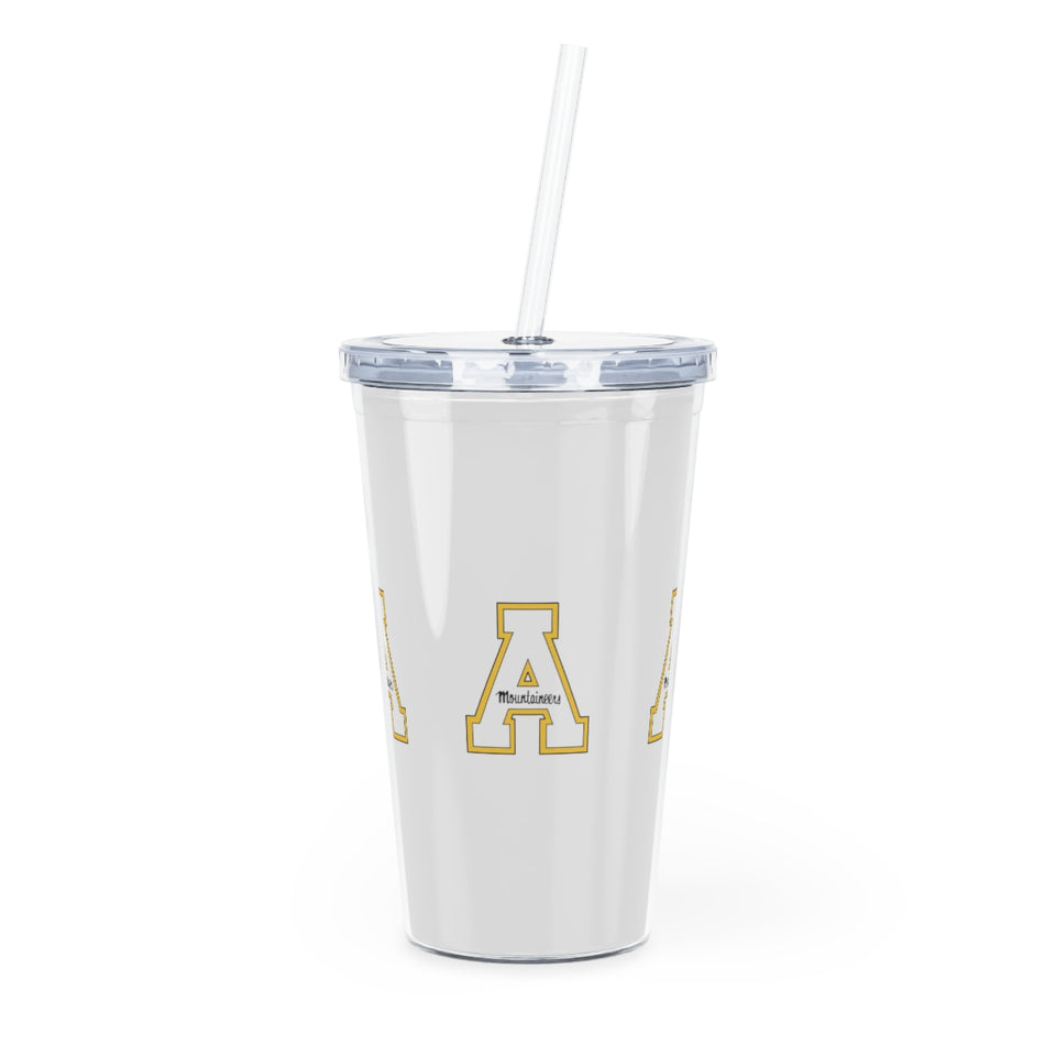 Appalachian State Plastic Tumbler with Straw