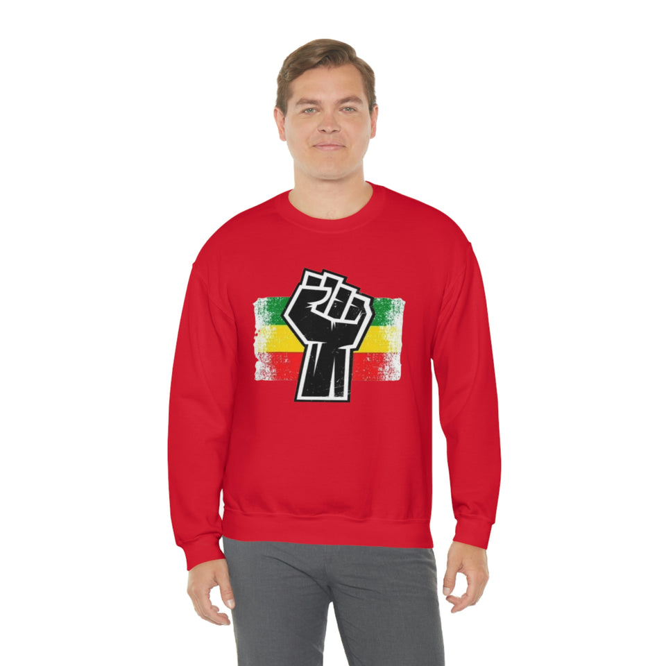 Black Fist Unisex Heavy Blend™ Crewneck Sweatshirt