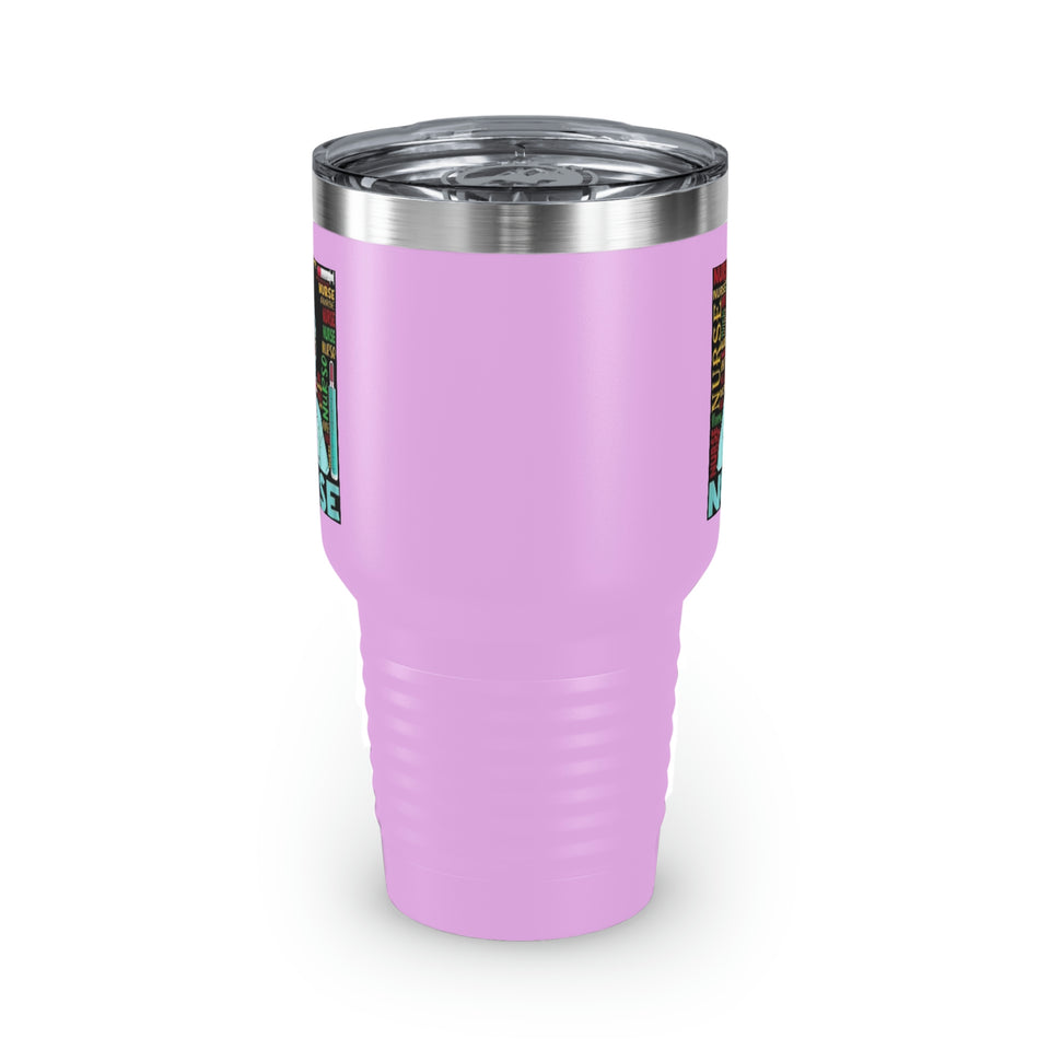 Black Nurse Ringneck Tumbler, 30oz