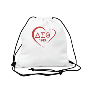 DST Heart Outdoor Drawstring Bag