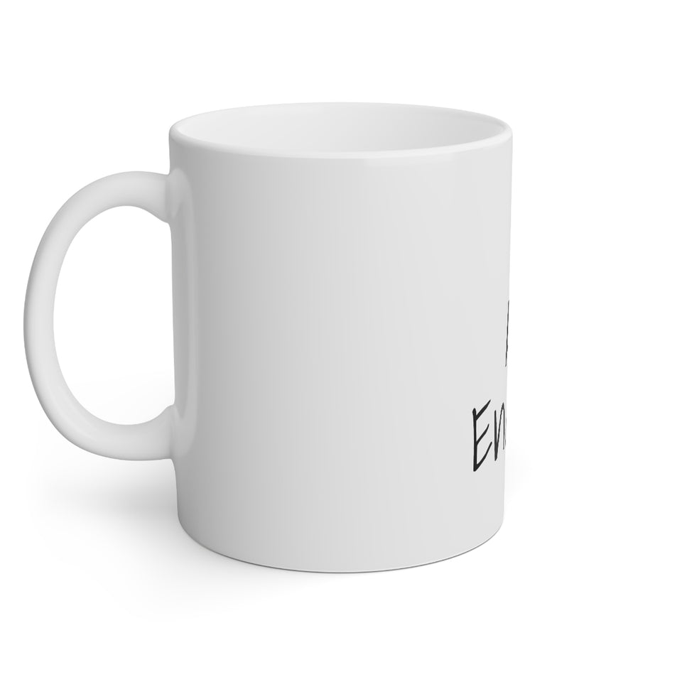 I Am Enough White Mug, 11oz