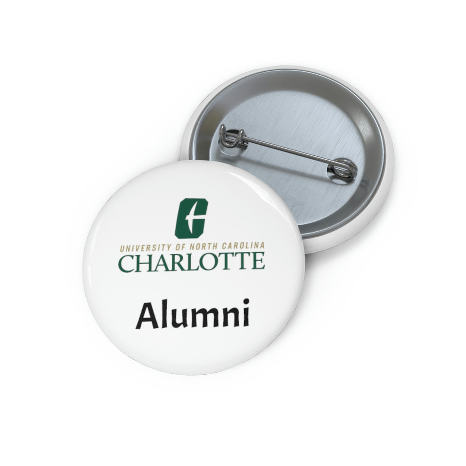 UNCC ALUMNI Custom Pin Buttons