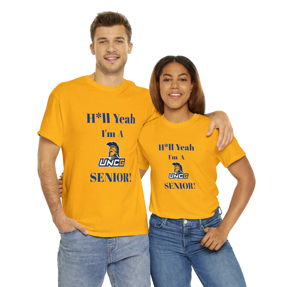 H*ll Yeah! UNCG Senior Unisex Heavy Cotton Tee