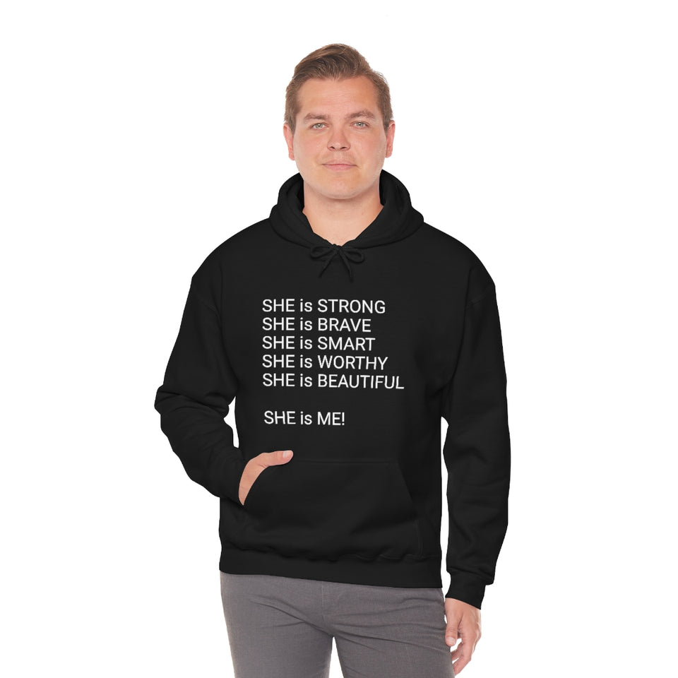 SHE IS Unisex Heavy Blend™ Hooded Sweatshirt