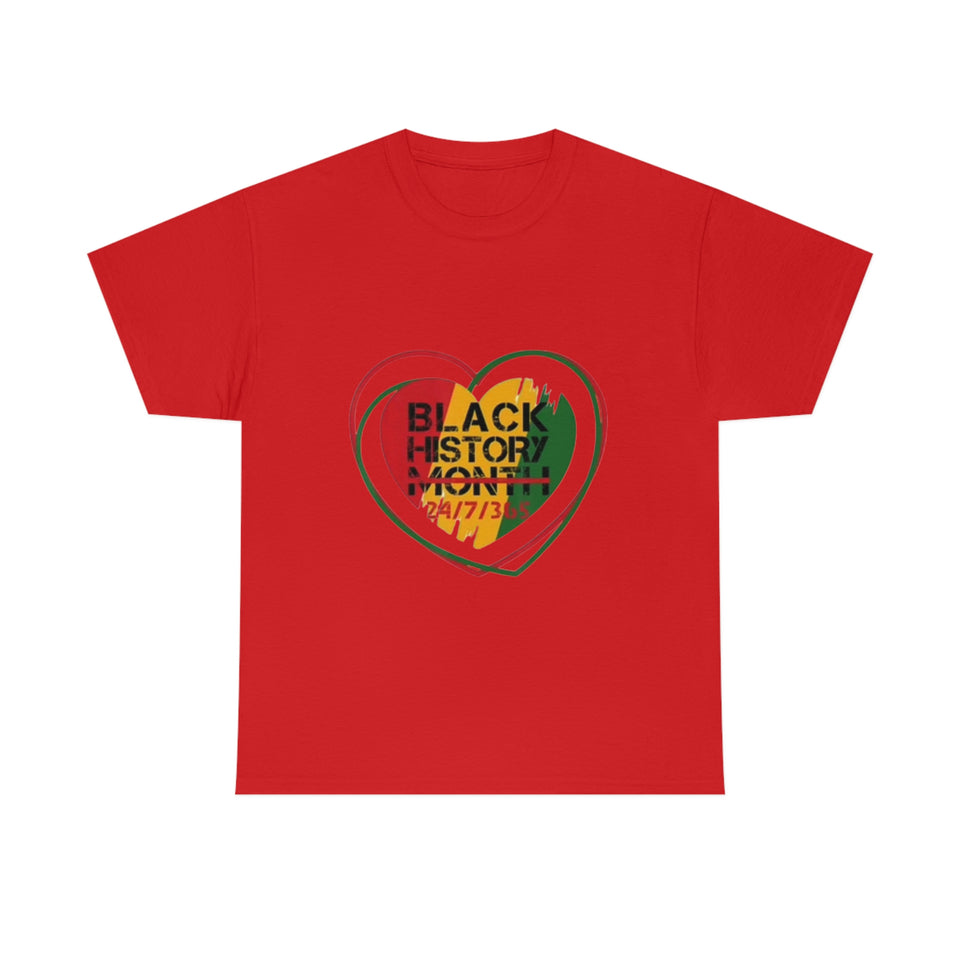 Black History 24/7/365 Cotton Tee