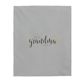 Best Grandma Ever Velveteen Plush Blanket