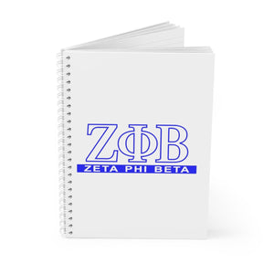 Zeta Phi Beta Spiral Notebook