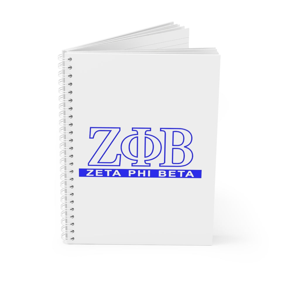Zeta Phi Beta Spiral Notebook