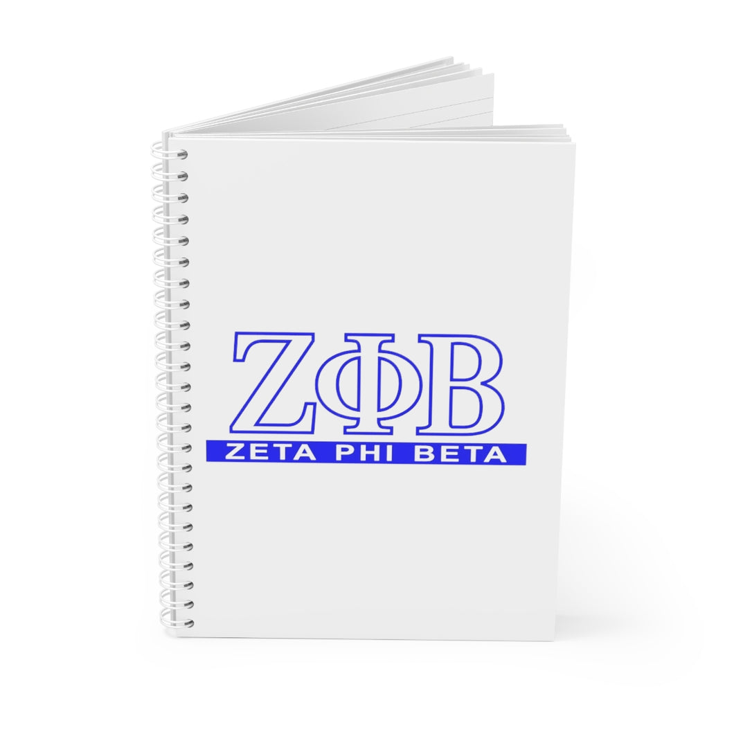 Zeta Phi Beta Spiral Notebook