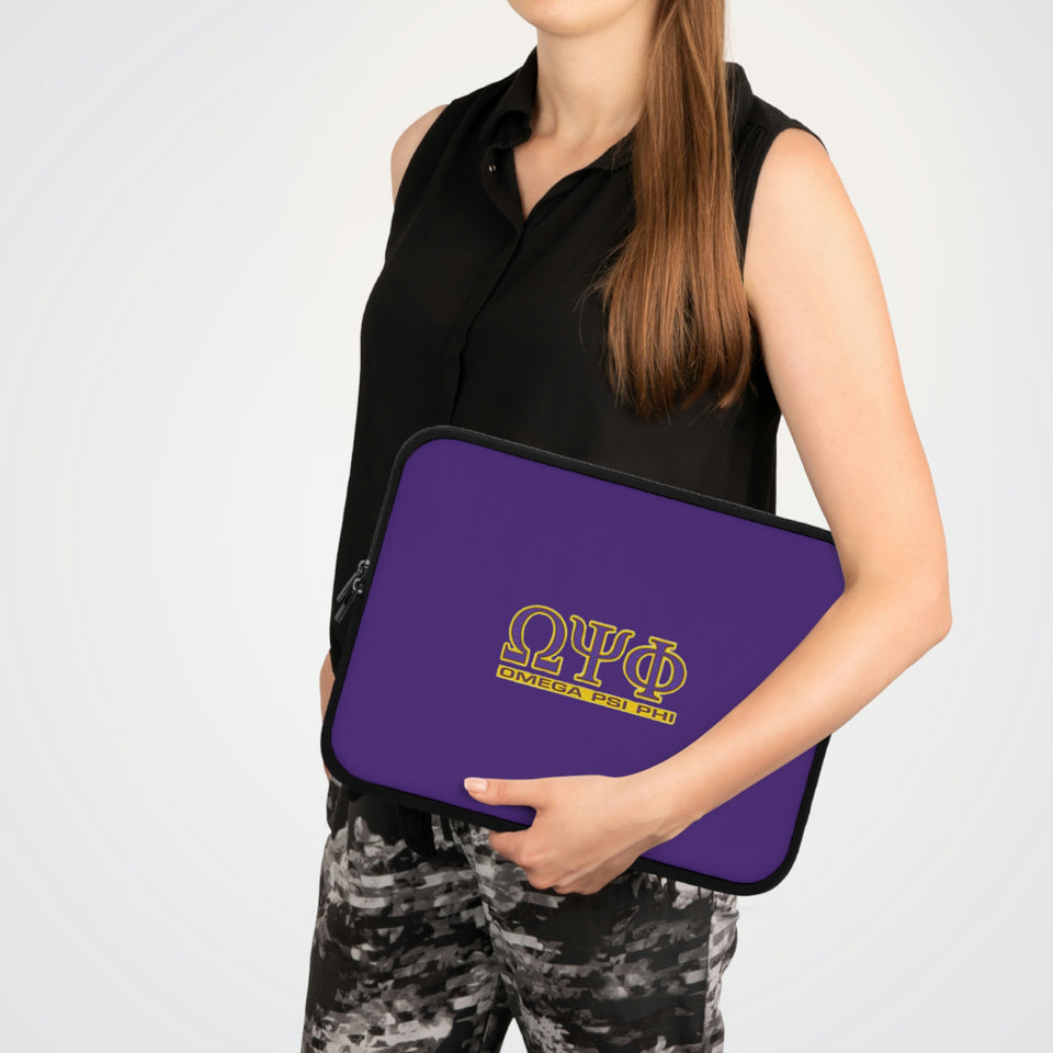 Omega Psi Phi Laptop Sleeve