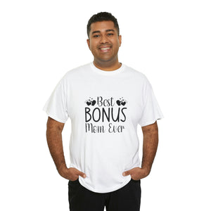 Best Bonus Mom Ever Unisex Heavy Cotton Tee