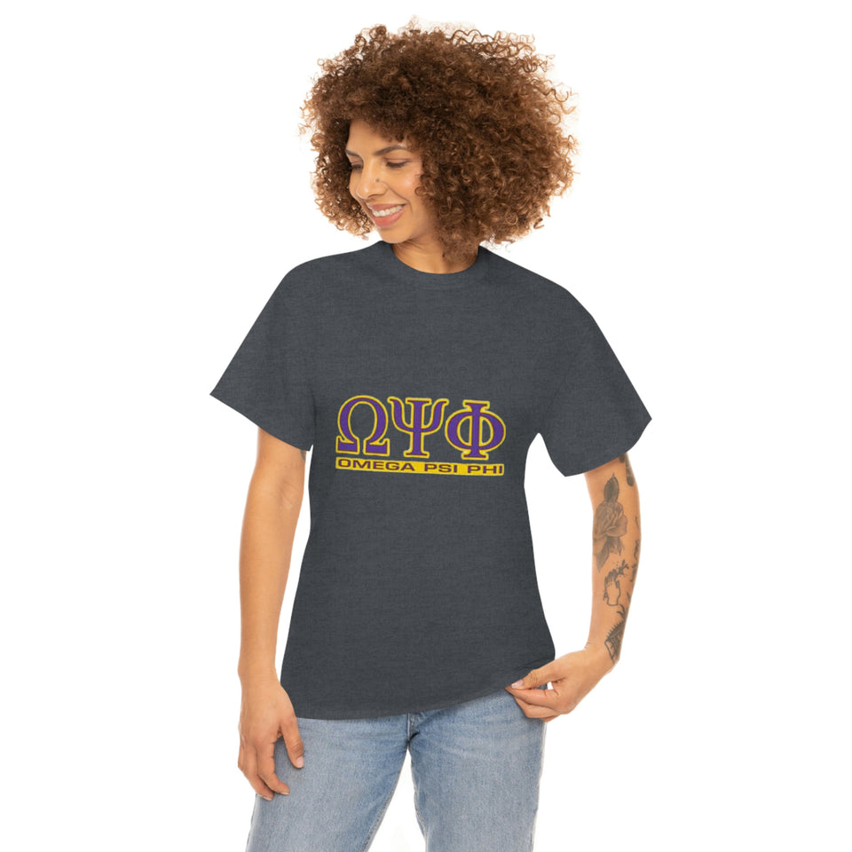 Omega Psi Phi Unisex Heavy Cotton Tee
